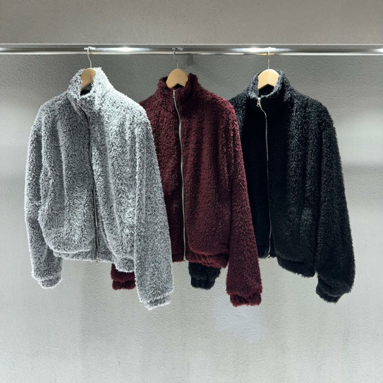 企領拉鍊毛毛褸 JK2595