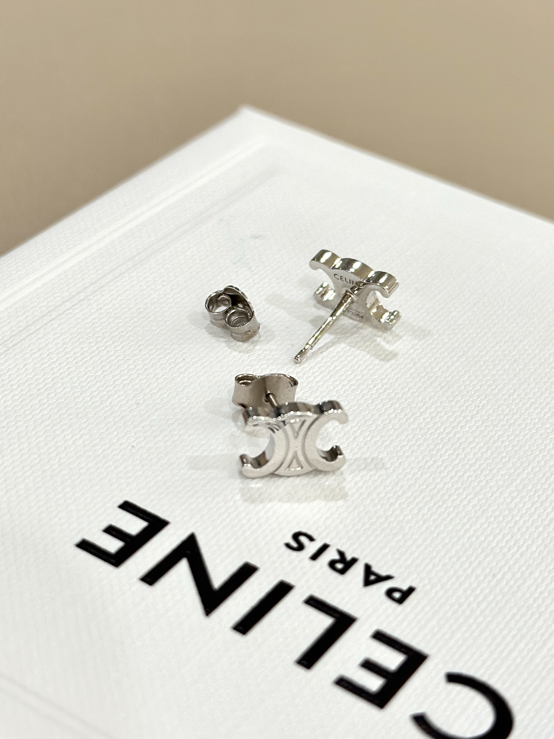 CELINE Triomphe Stud Earrings