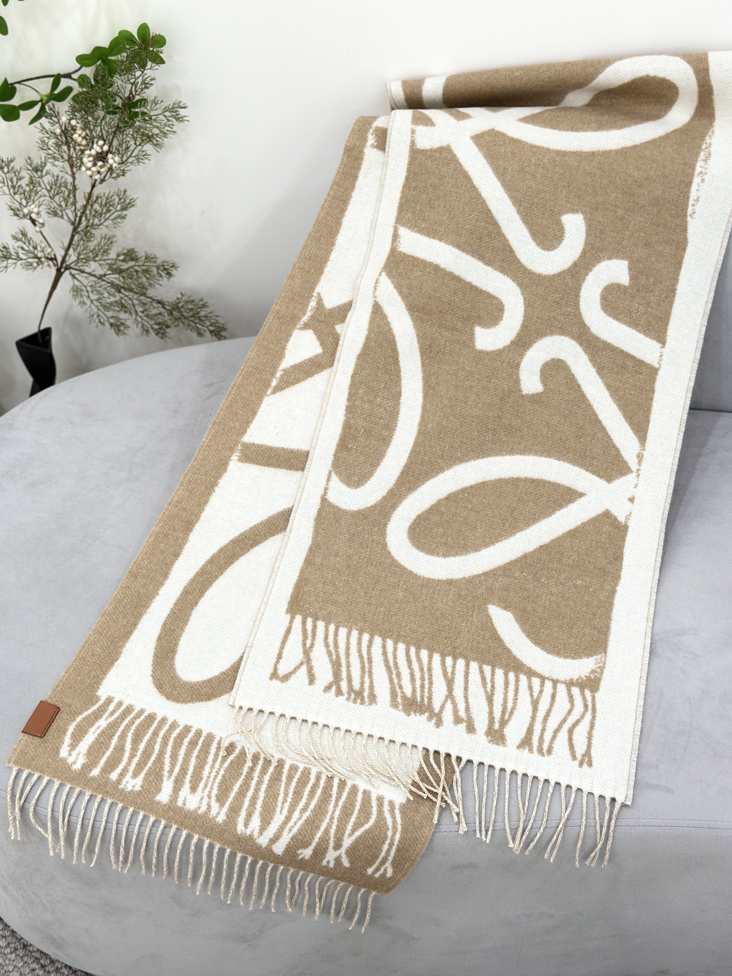 LOEWE Scarf In Wool And Cashmere