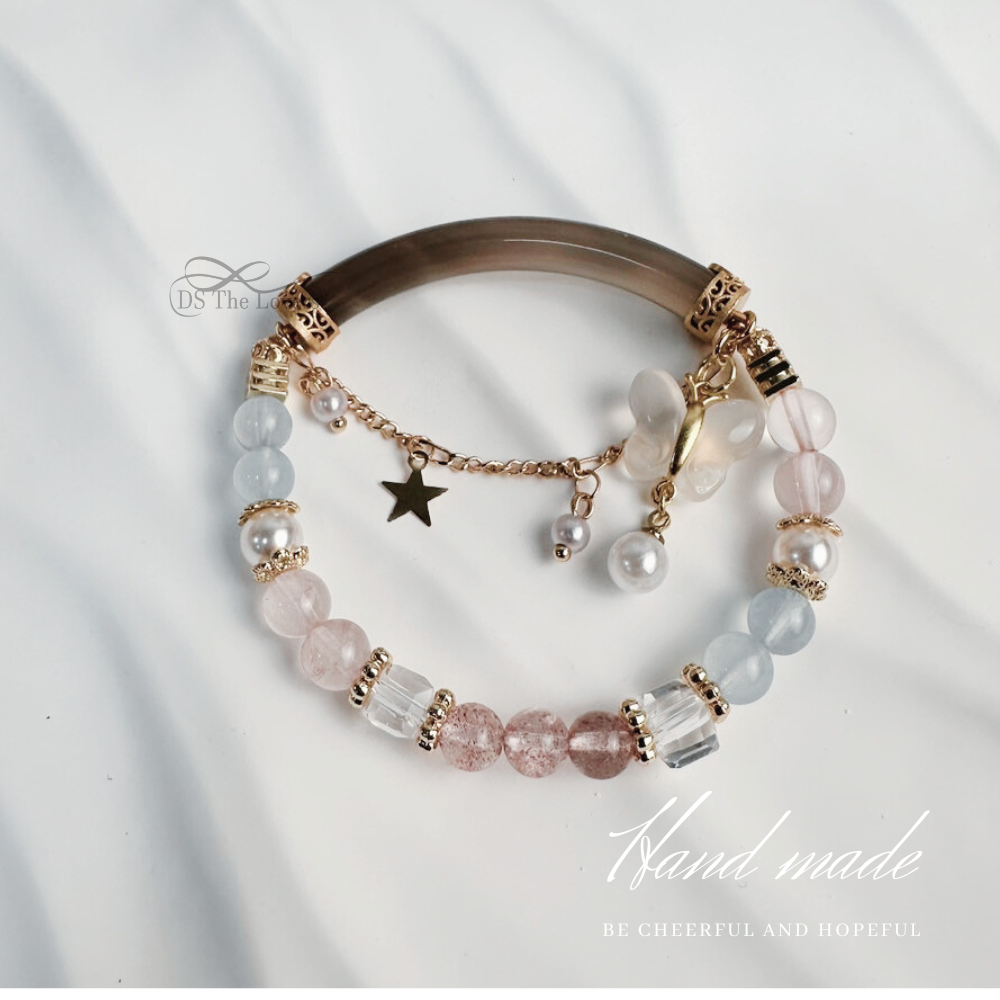 DS The Lovers 天然水晶設計『月影星芒』 半鐲水晶手鍊