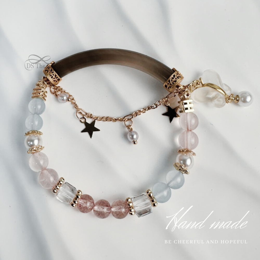 DS The Lovers 天然水晶設計『月影星芒』 半鐲水晶手鍊