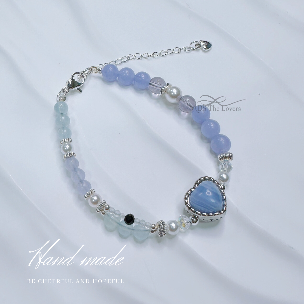 DS The Lovers 天然水晶設計款「海紫星語」水晶手鍊