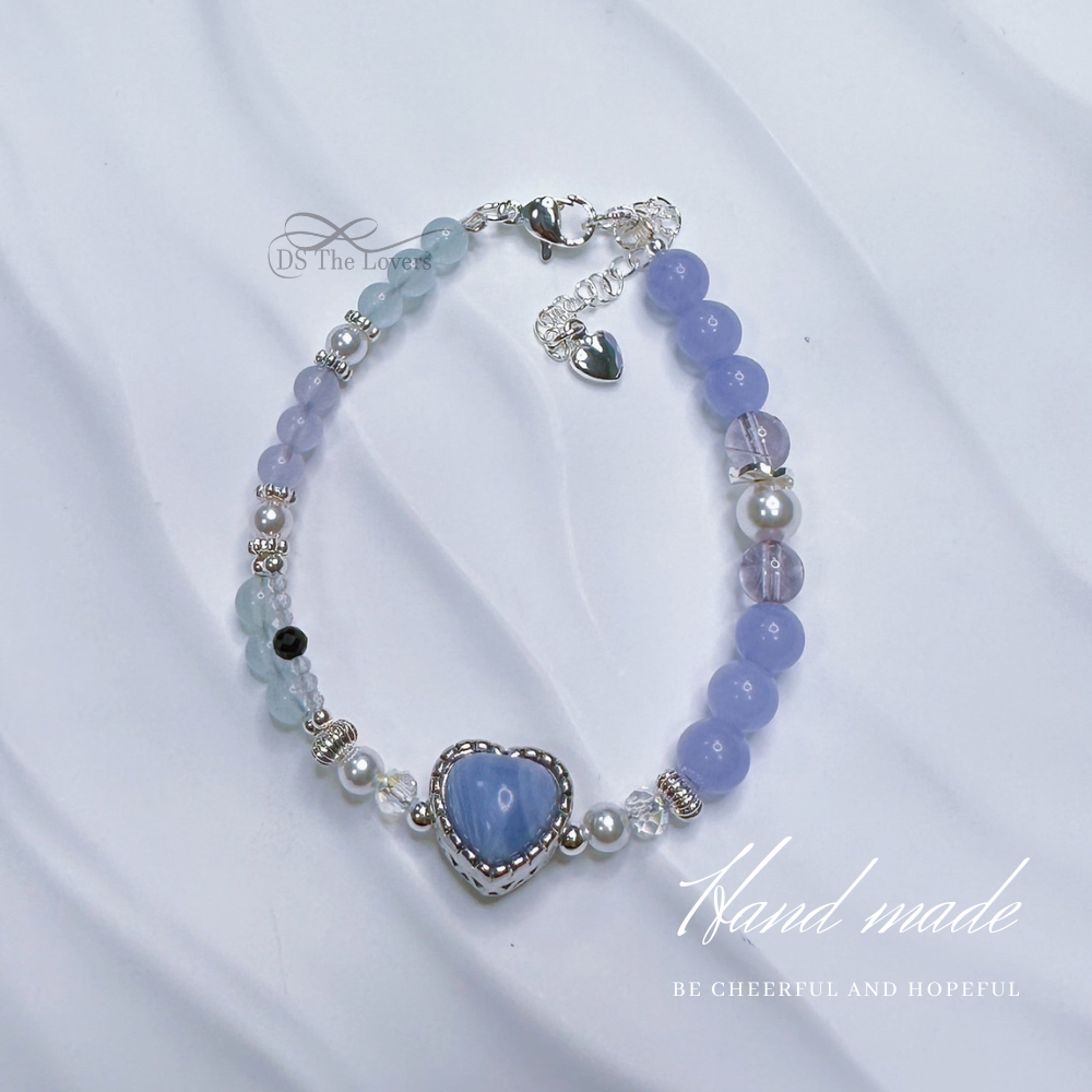 DS The Lovers 天然水晶設計款「海紫星語」水晶手鍊