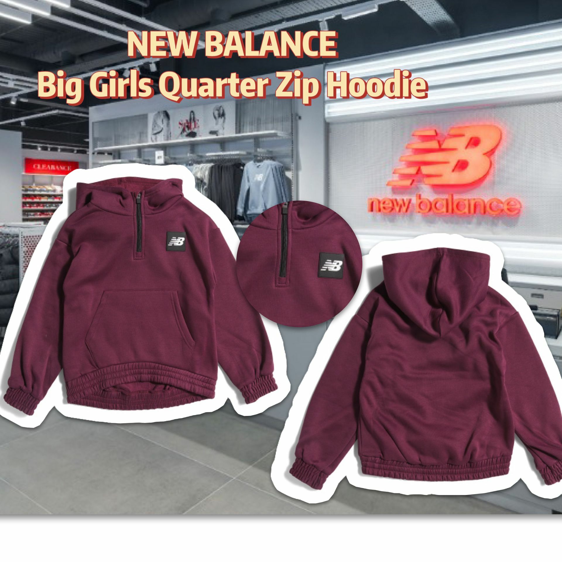 【預購】NEW BALANCE Quarter G121739 大童長袖上衣