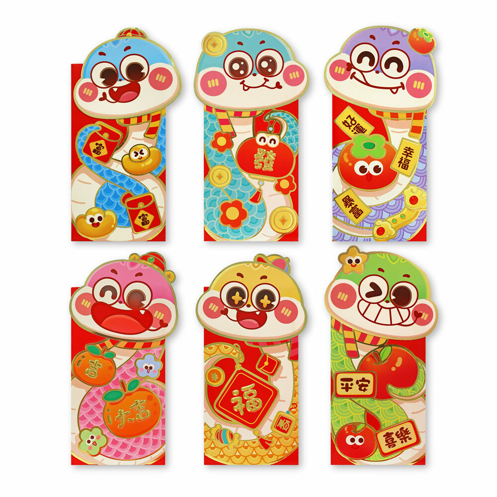 O'Pretty 歐沛媞 原創新年發財紅包袋(6入組)-任選