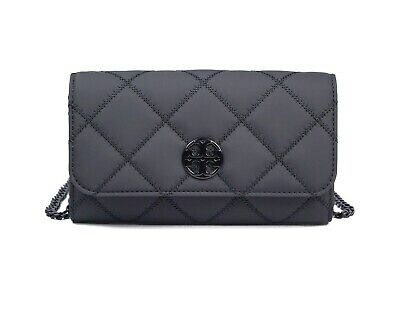 [U] TORY BURCH WOMEN'S CHAIN WALLET,MATTE BLACK, UTB73 (UTB73)