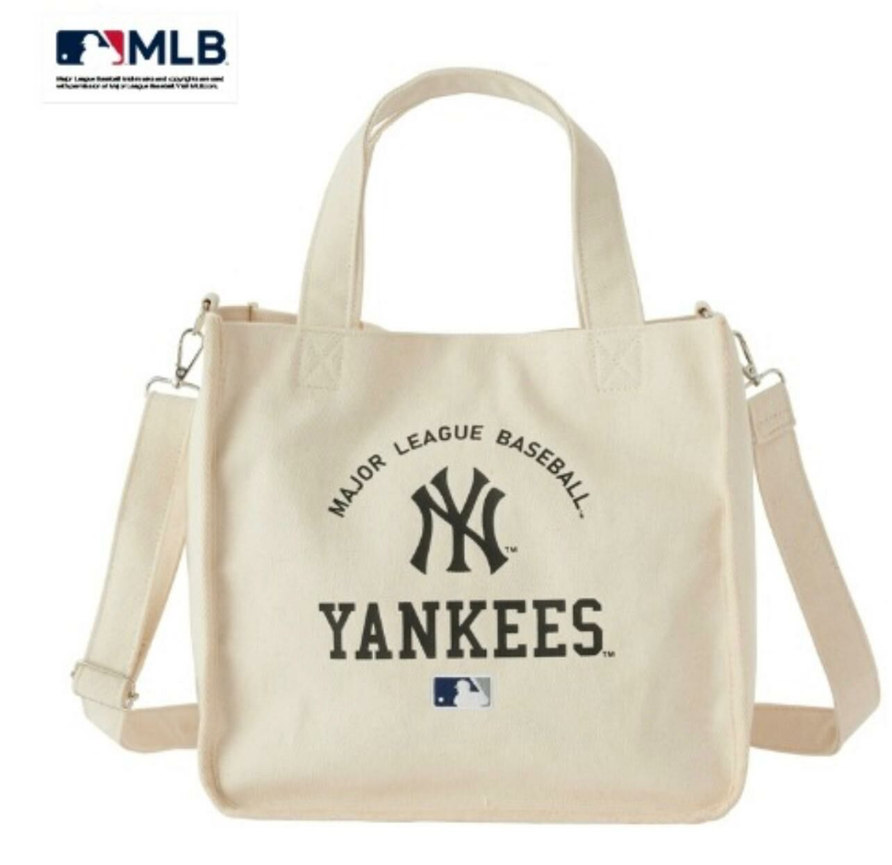 (現貨)🇯🇵日本直送 MLB 側揹 手挽袋 (黑白2款/2色)