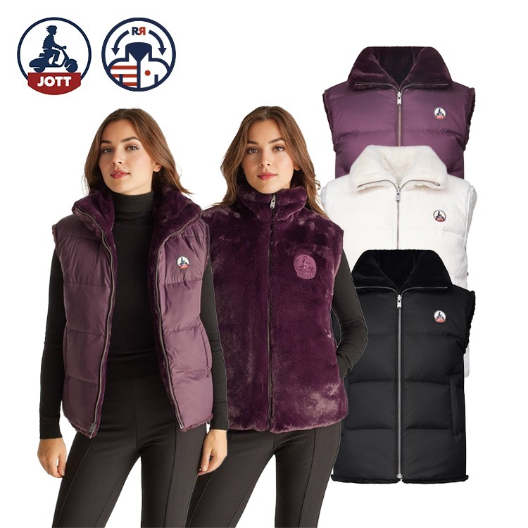 【JOTT】DAR毛毛二面穿羽絨背心