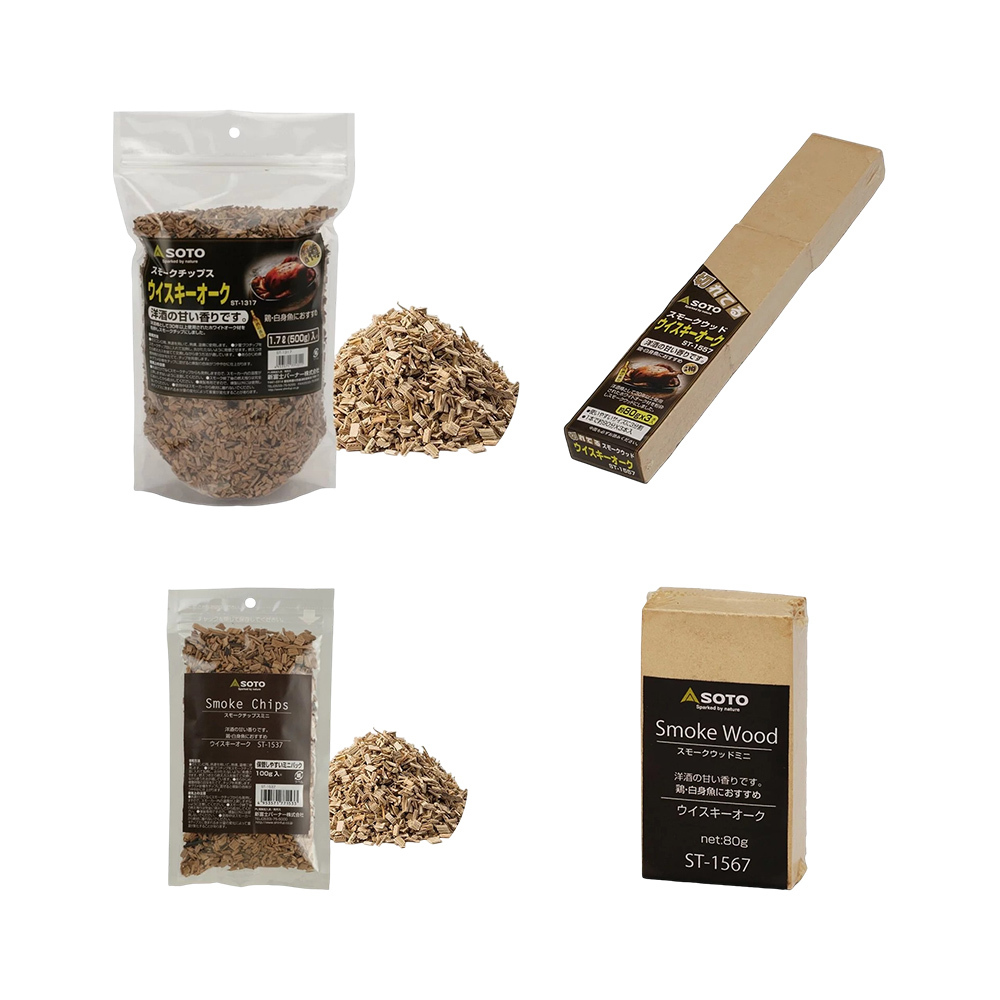 SOTO  威士忌橡木桶煙燻木片/木塊