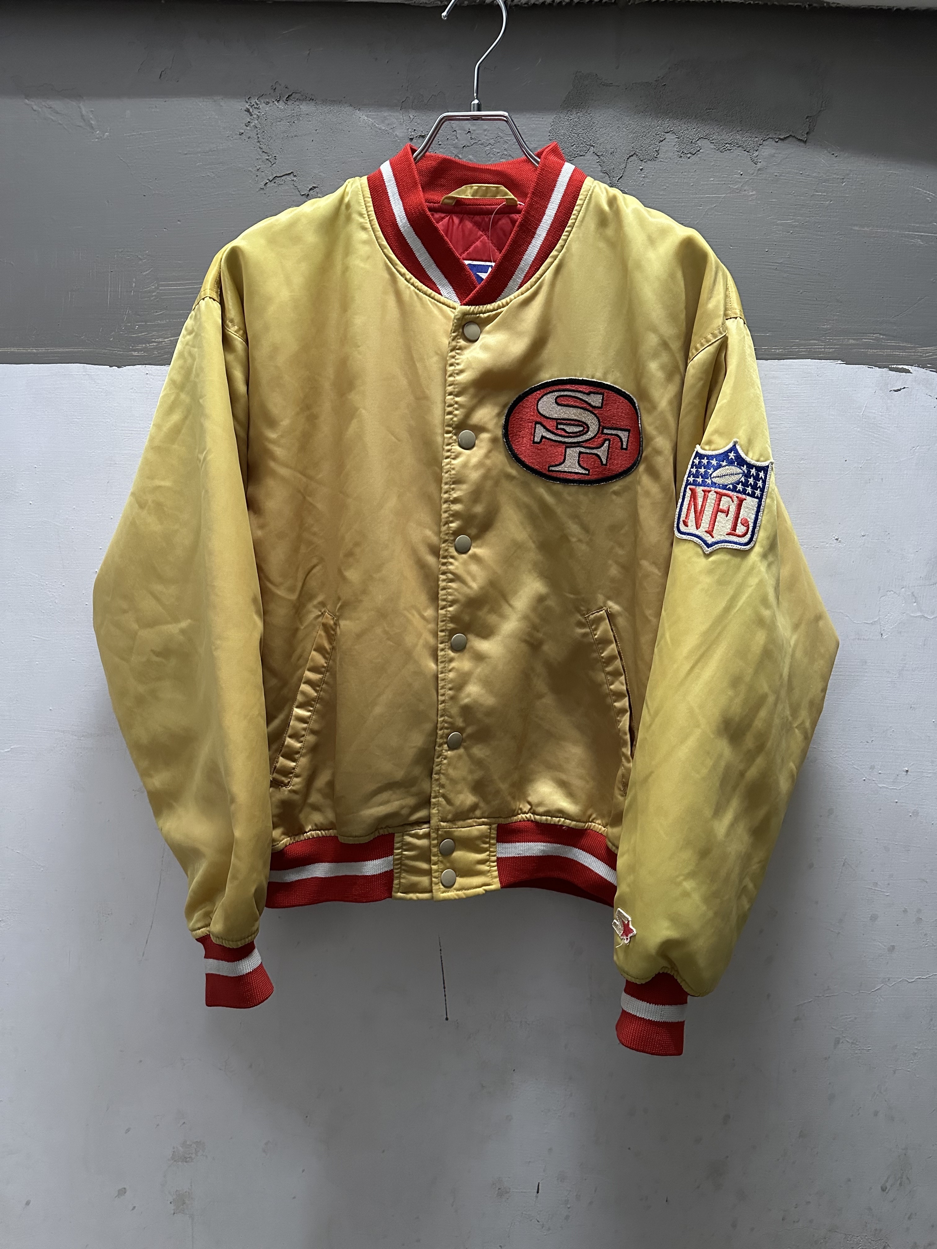 90~00‘s STARTER NFL San Francisco 49ers Nylon x Satin Jacket