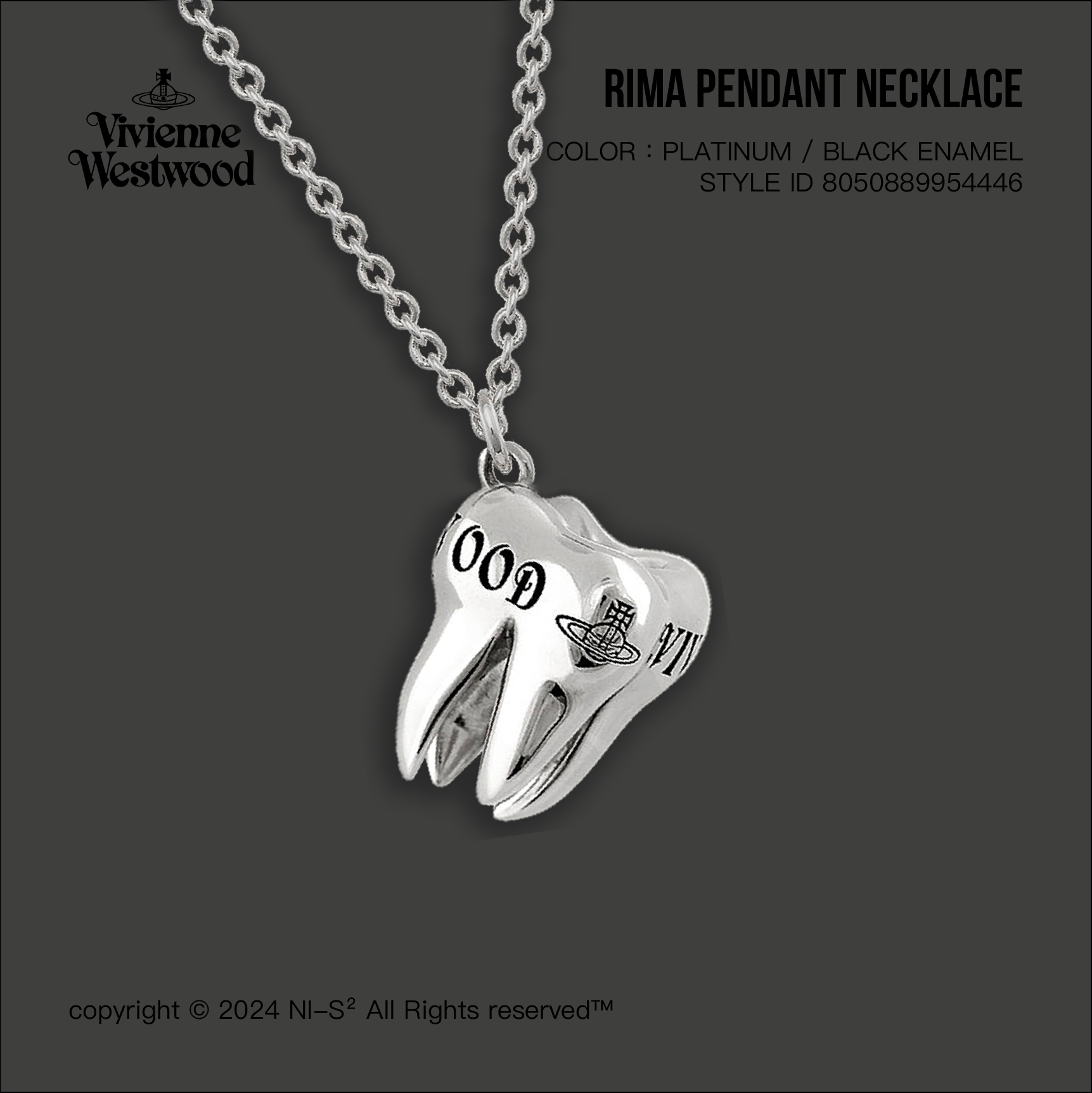 VIVENNEWESTWOOD RIMA PENDANT NECKLACE