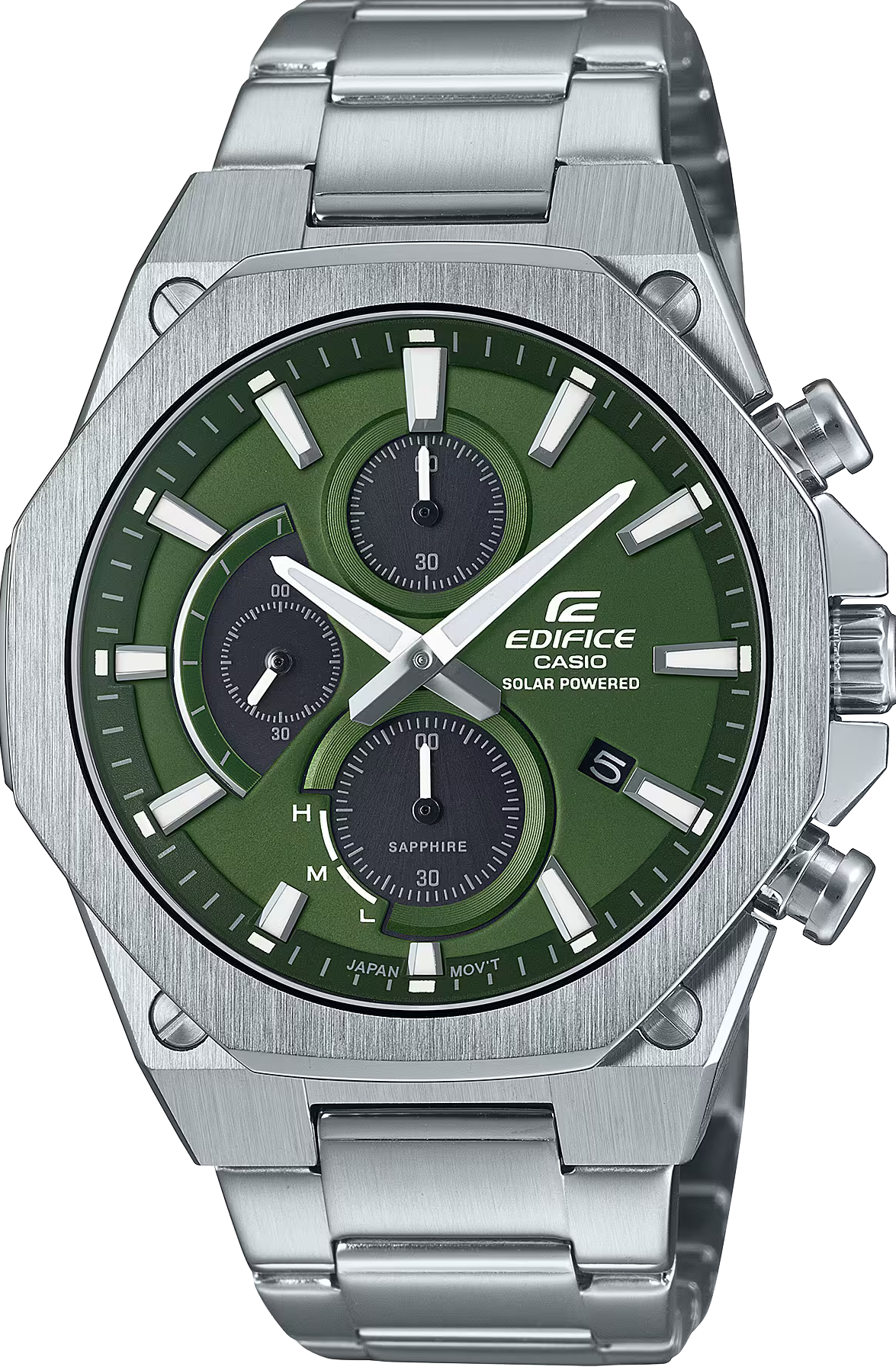 萬年鐘錶 - CASIO EDIFICE 系列   太陽能輕薄三眼計時男錶  EFS-S570D-3A  錶徑 : 44MM