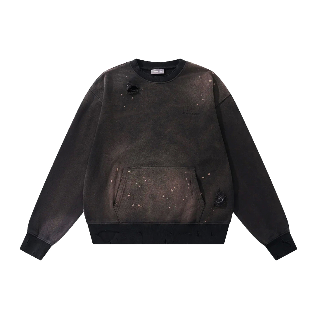 【車庫服飾】SENSE Distressed Crew Neck