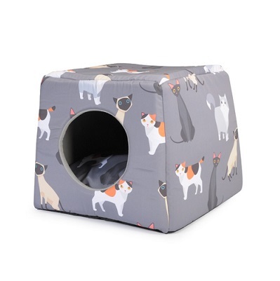 意大利 Camon 2合1可折疊2用貓窩  41x41x34cm