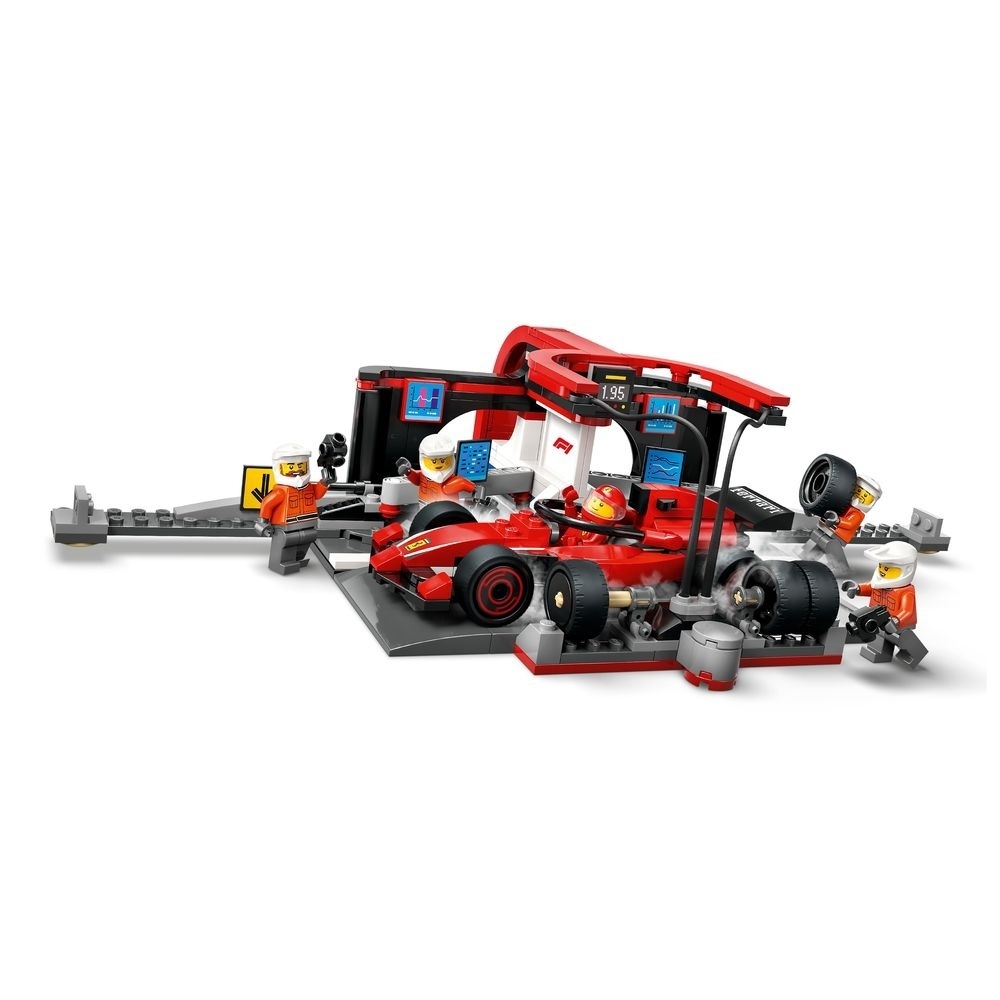 60443 - F1® 維修站、維修人員和Ferrari 汽車