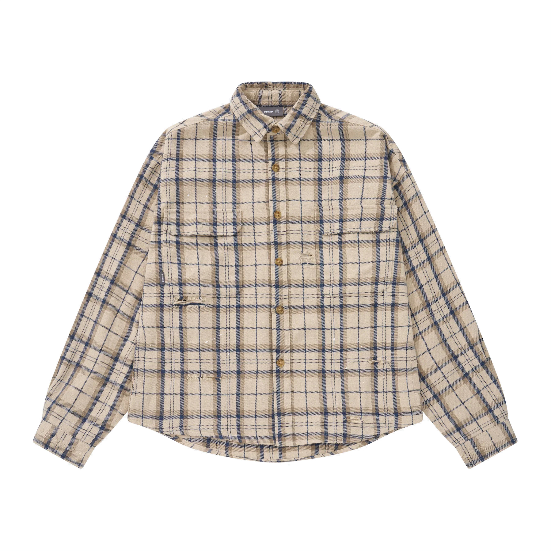 【車庫服飾】SENSE Ageing Destroy Fannel