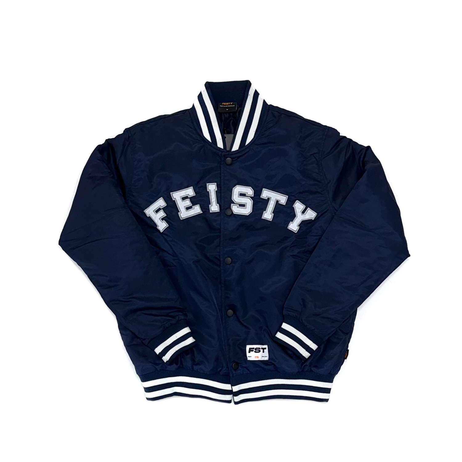 FEISTY 24FW UNIVERSITY BSB JKT 貼布繡棒球外套 深藍色 FS-US24-33 [台灣現貨]