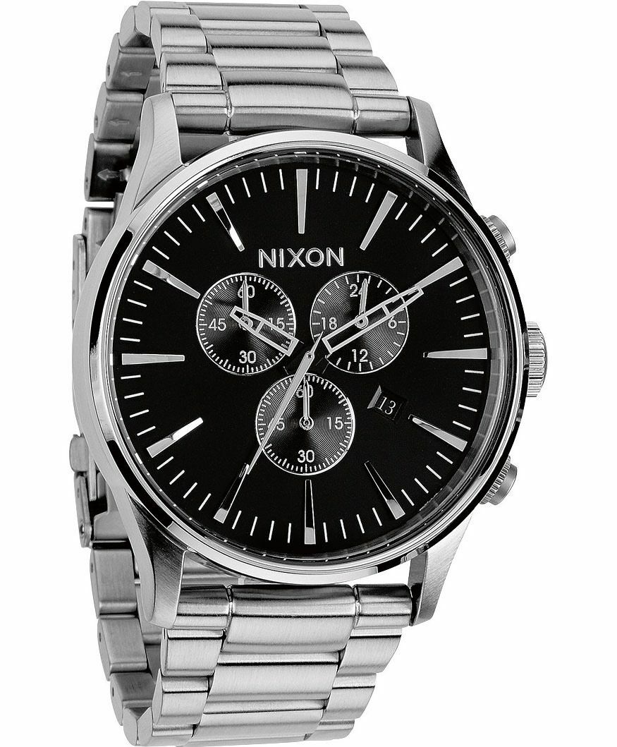 萬年鐘錶 - NIXON 尼克森  SENTRY SS  三眼計時衝浪錶  A386-000  錶徑42MM