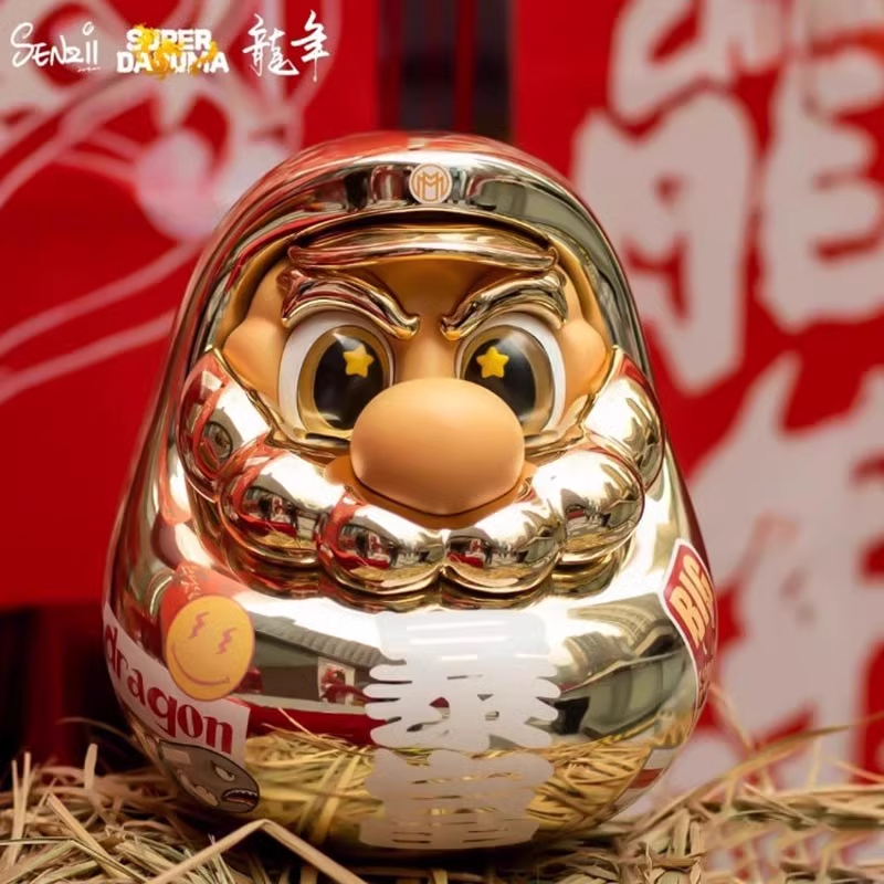 SENZII SUPER DARUMA 超級達摩 必勝 幸運 健康 暴富 快樂 發財 開運 戀愛 公仔 達摩 不倒翁 買大送小