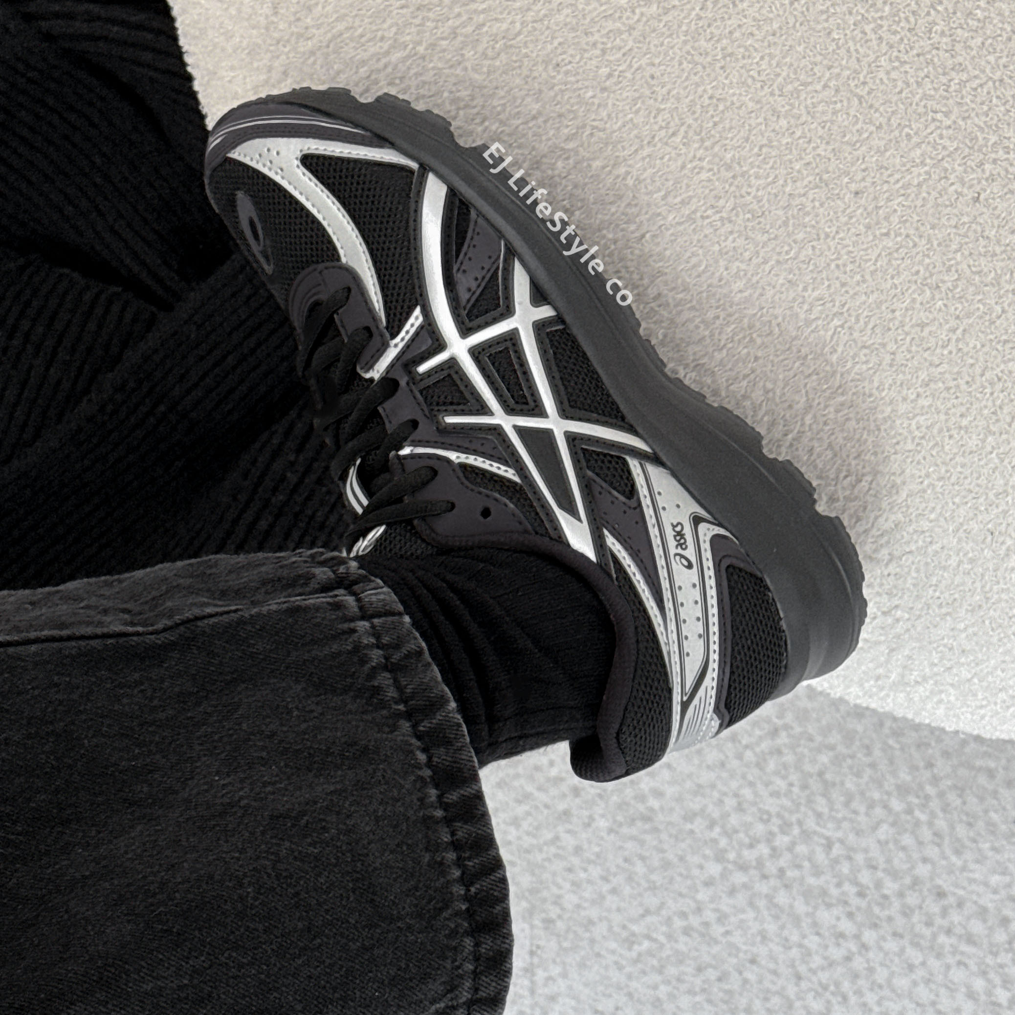 ASICS JOG 100S 黑銀 灰銀 復古 男女鞋 1203A741-001 / 調貨