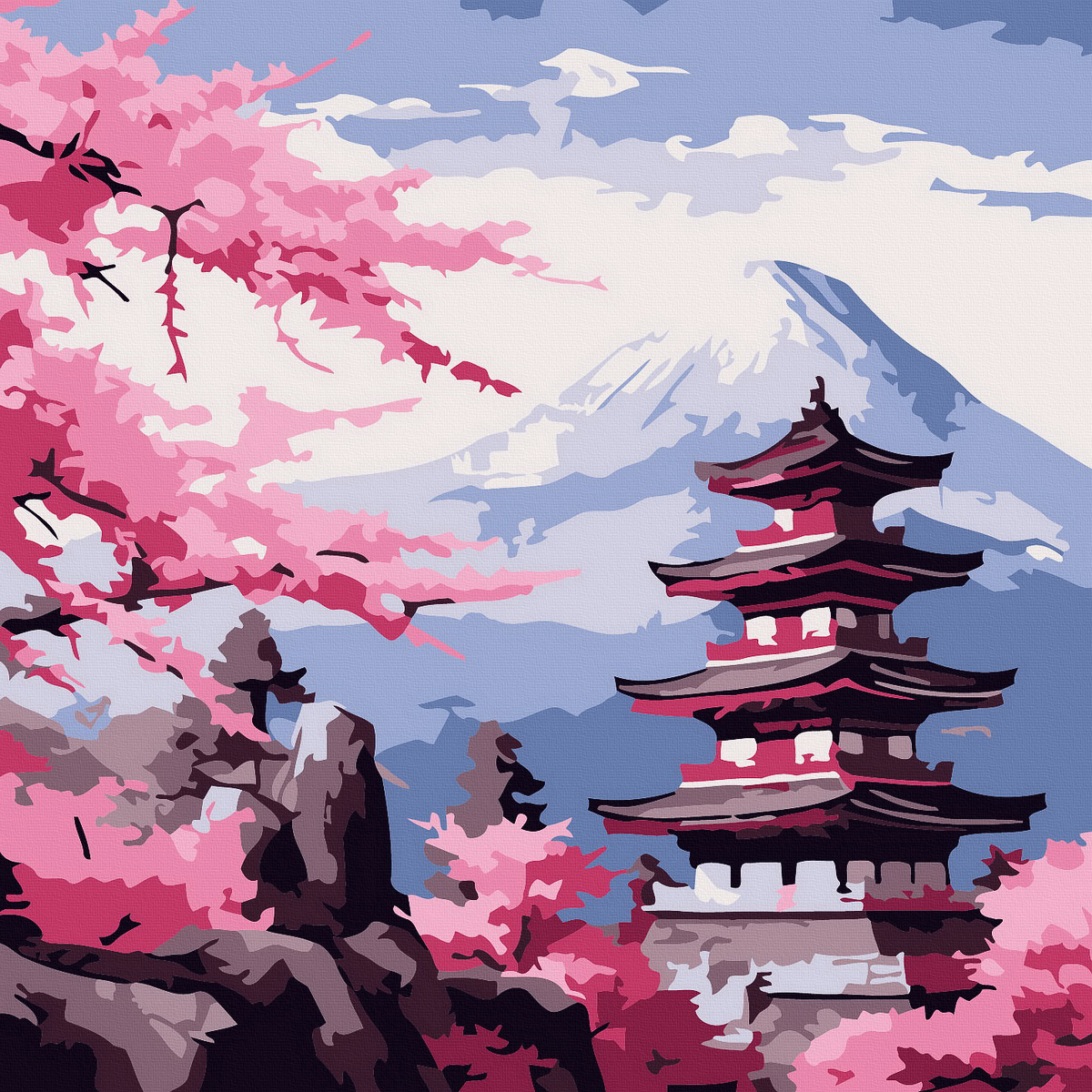 【AQ017】櫻花富士（袋裝）