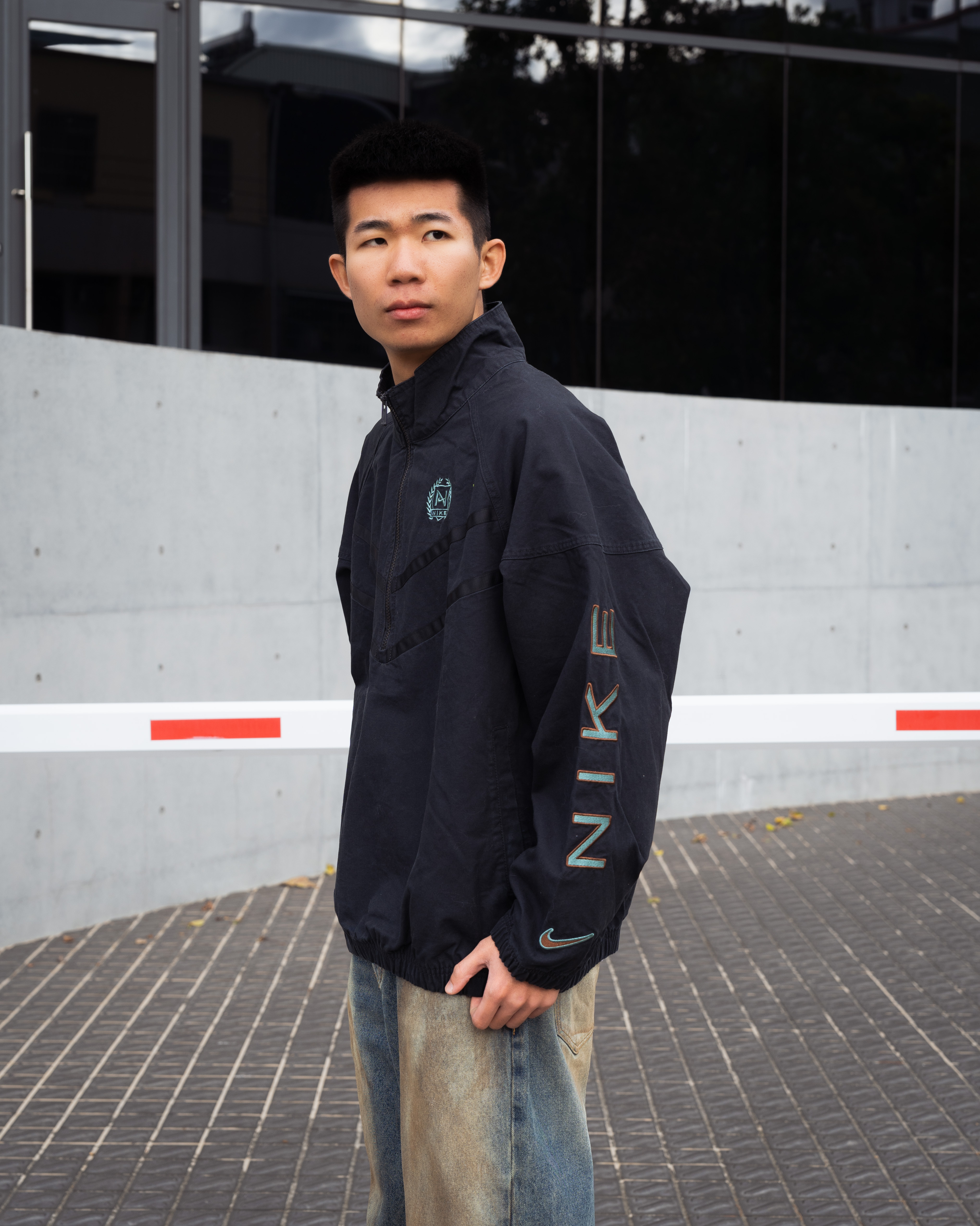 『美式潮流指標 刺繡半開襟 ✨』Nike Windrunner Canvas Jacket 衝鋒衣