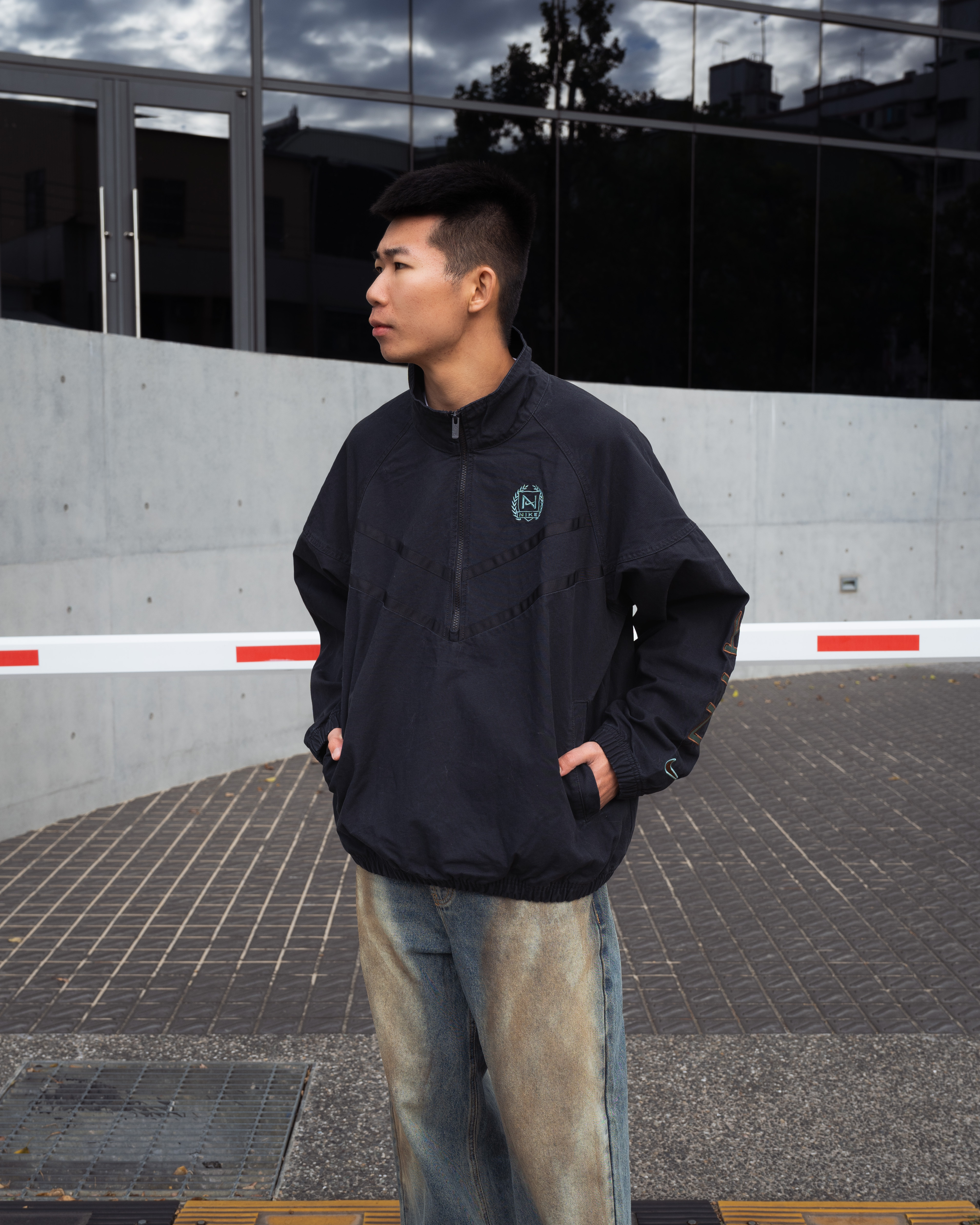 美品◆NIKE◆ Windrunner Canvas Jacket ジャケット Nike Windrunner Canvas Jacket ナイキ ジャケット (Nike