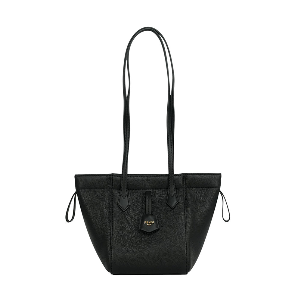 Origami 牛皮可折疊迷你水桶包/托特包(黑色) 8BS083 APZA F0KUR