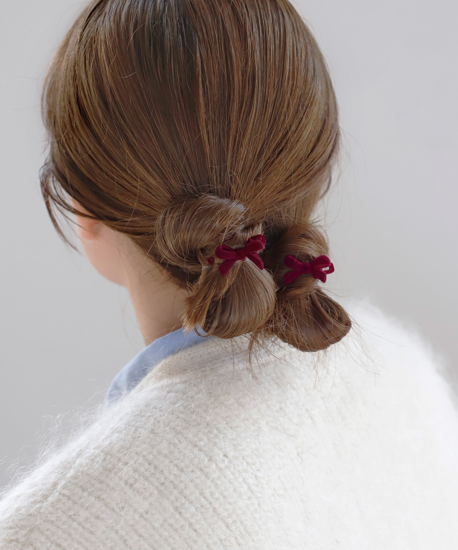 [現貨優惠]ANEMONE 絨絲帶迷你夾 [2 件組]