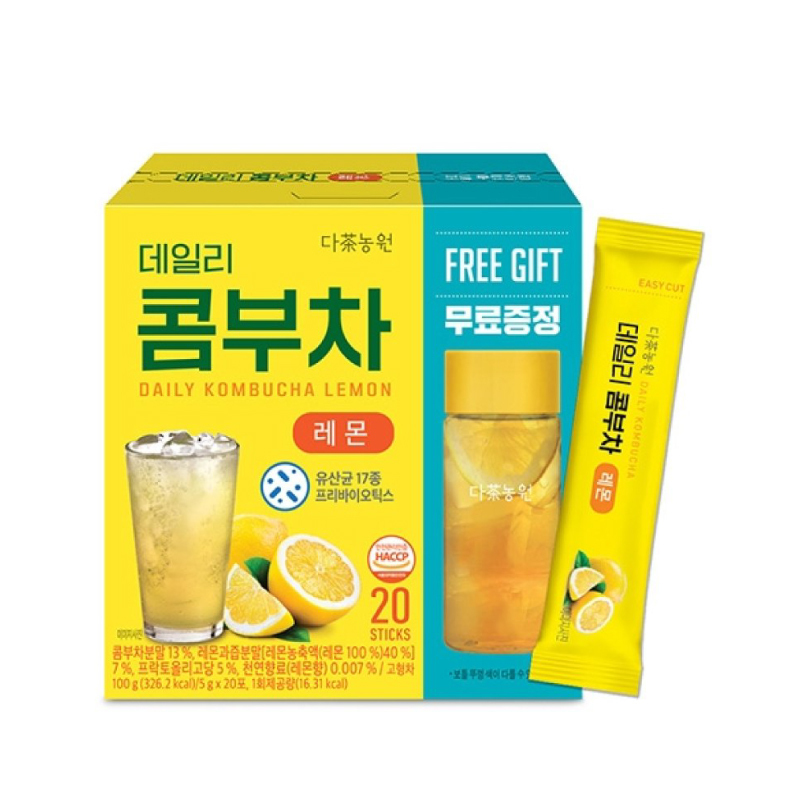 Daily Kombucha 30 sticks - Lemon 【Parallel import】BEST BEFORE 27 August 2025