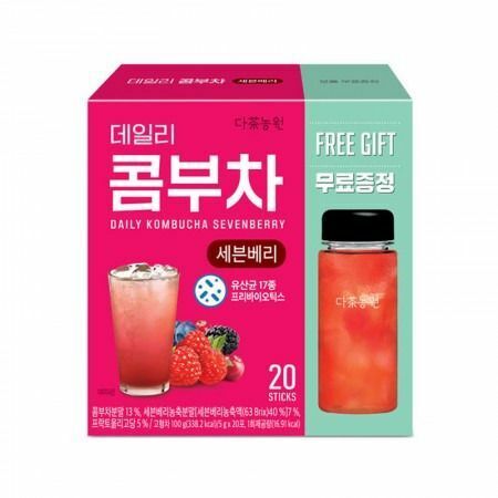 Danongwon Korea Kombucha Tea Berry Flavor Free gift Bottle【parallel import】8809212555917