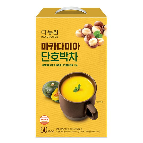 Danongwon Macadamia Pumpkin Tea 50 packs【parallel import】8809212557461 exp.2027.03.29