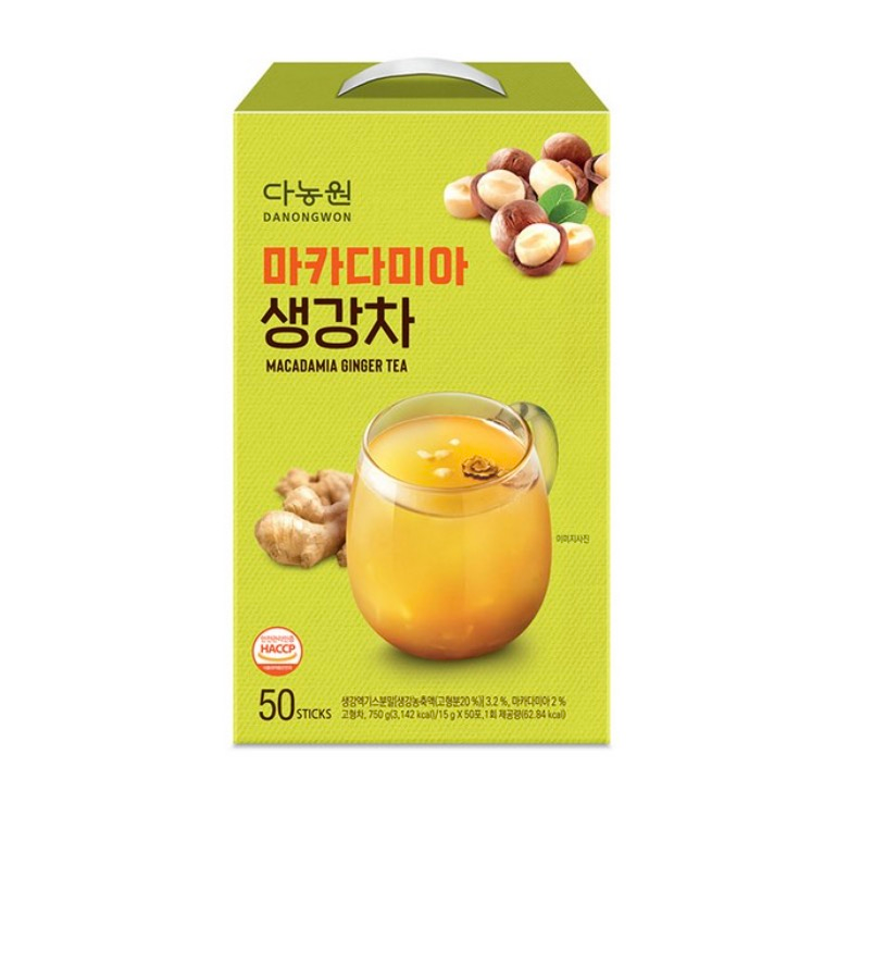 Danongwon Macadamia Ginger Tea 50 pieces【parallel import】8809212557409 EXP.2027.03.21