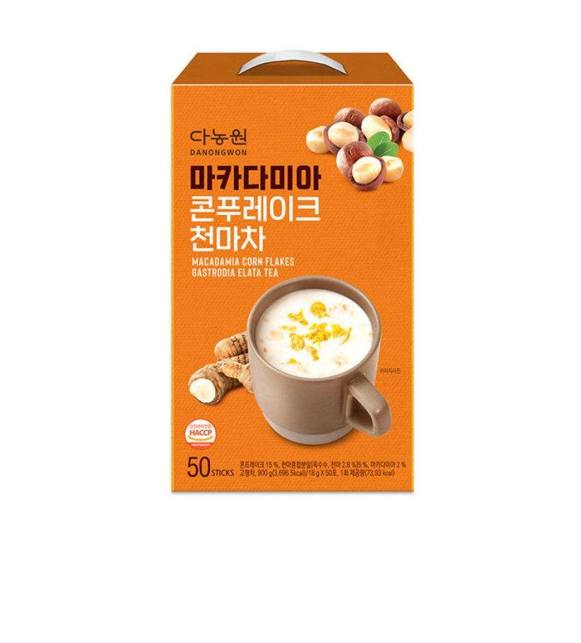 Danongwon Macadamia Corn Flakes Cheonmacha 50packs【parallel import】8809212557447 exp.2027.03.29