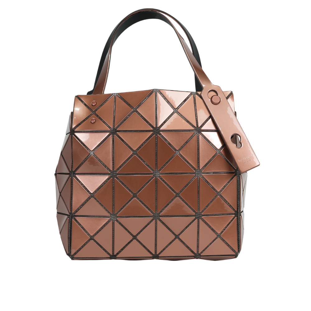 BAO BAO CARAT 4X4 亮面手提小方盒(焦糖棕) AG611 44