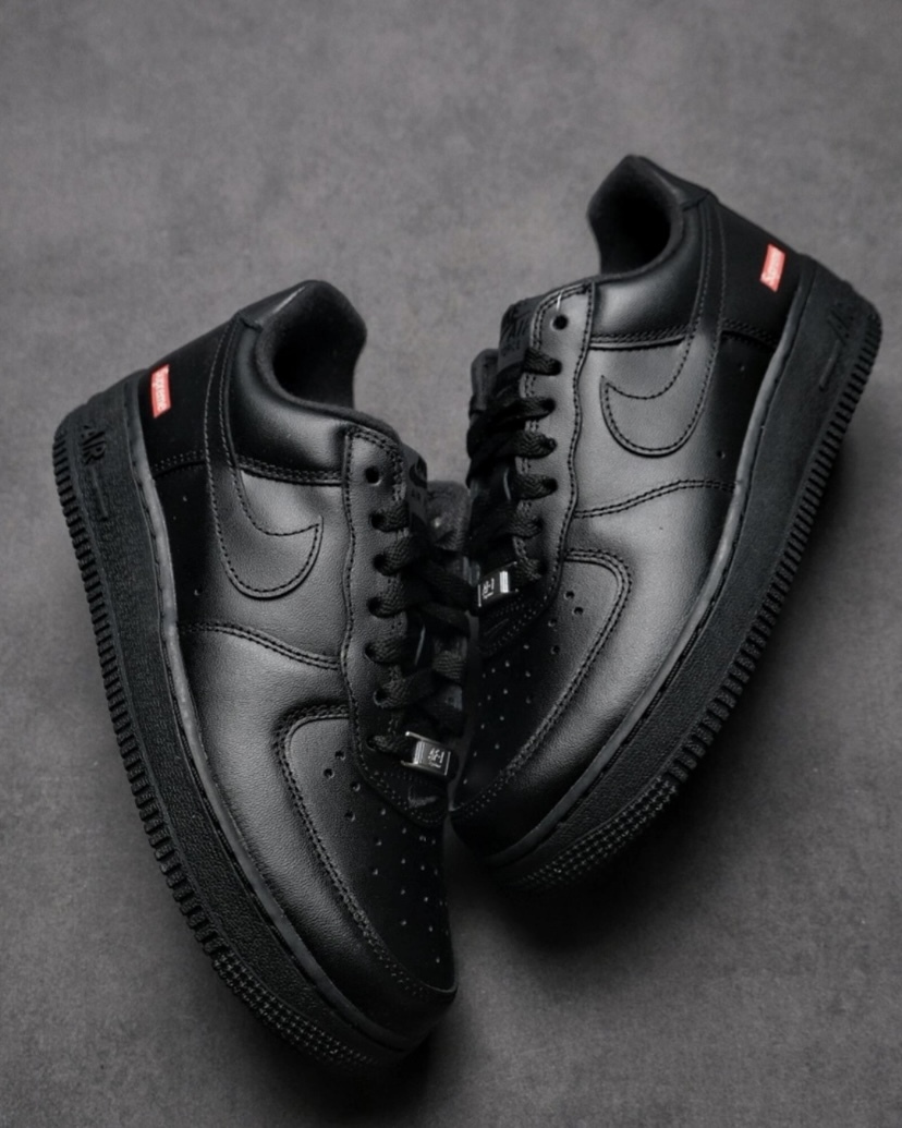 【Focus Store】現貨秒發 Supreme x Nike Air Force 1 Low "Box Logo - Black" 黑色 CU9225-001