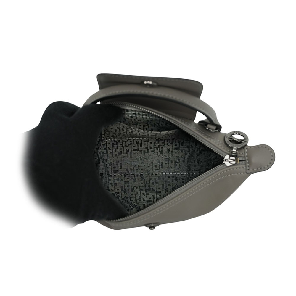 Le Pliage Xtra XS 小牛皮迷你二用包(斑鳩灰) 34205 987 P55