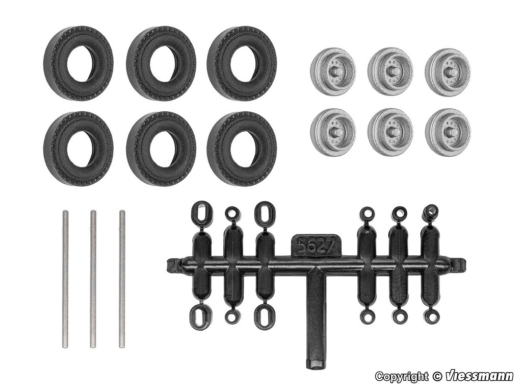 Viessmann 8422 HO規 橡膠輪胎 改裝套件