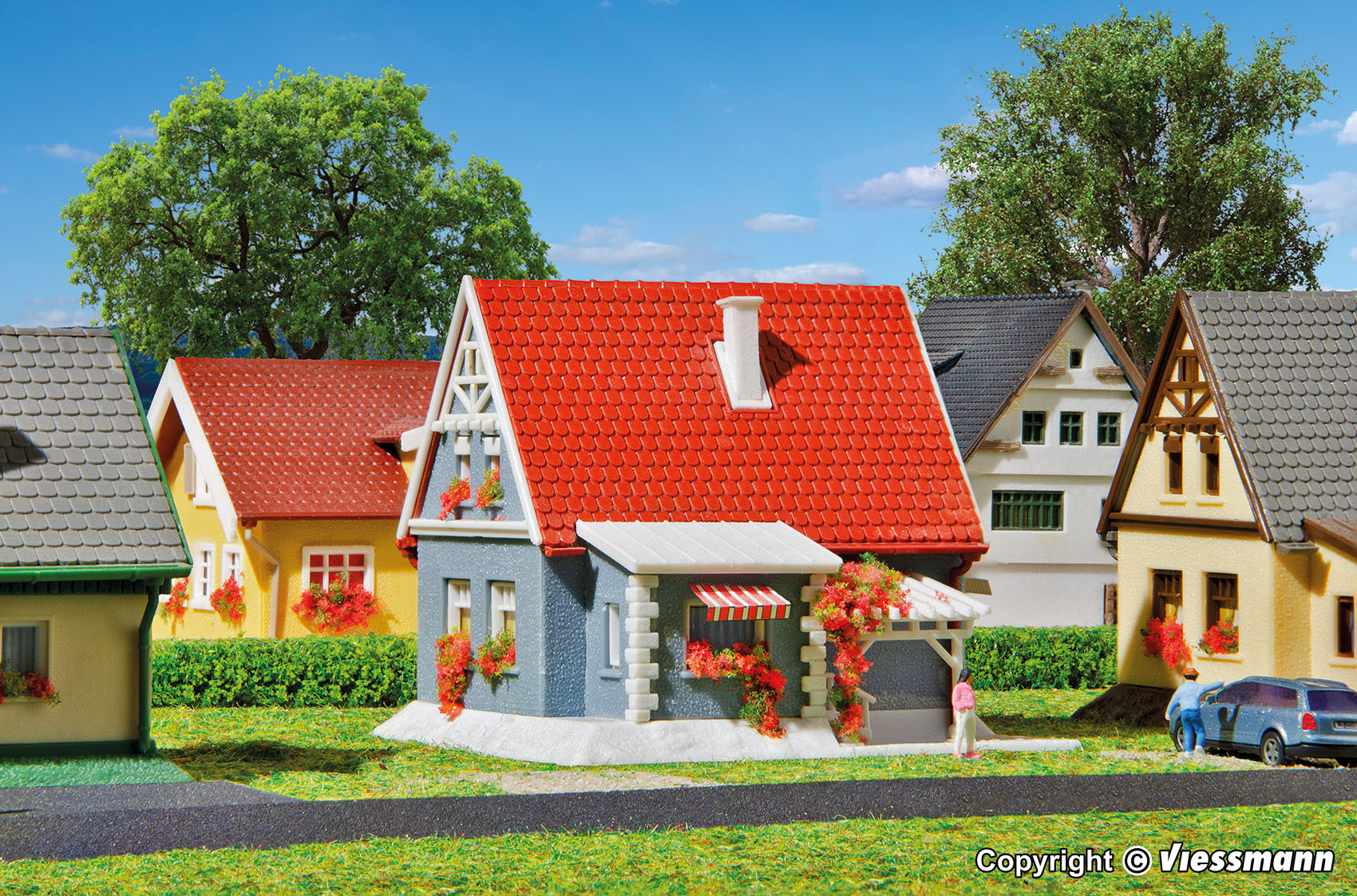 Vollmer 49572 Z規 House Adlerstraße 4 街道的房子.套件