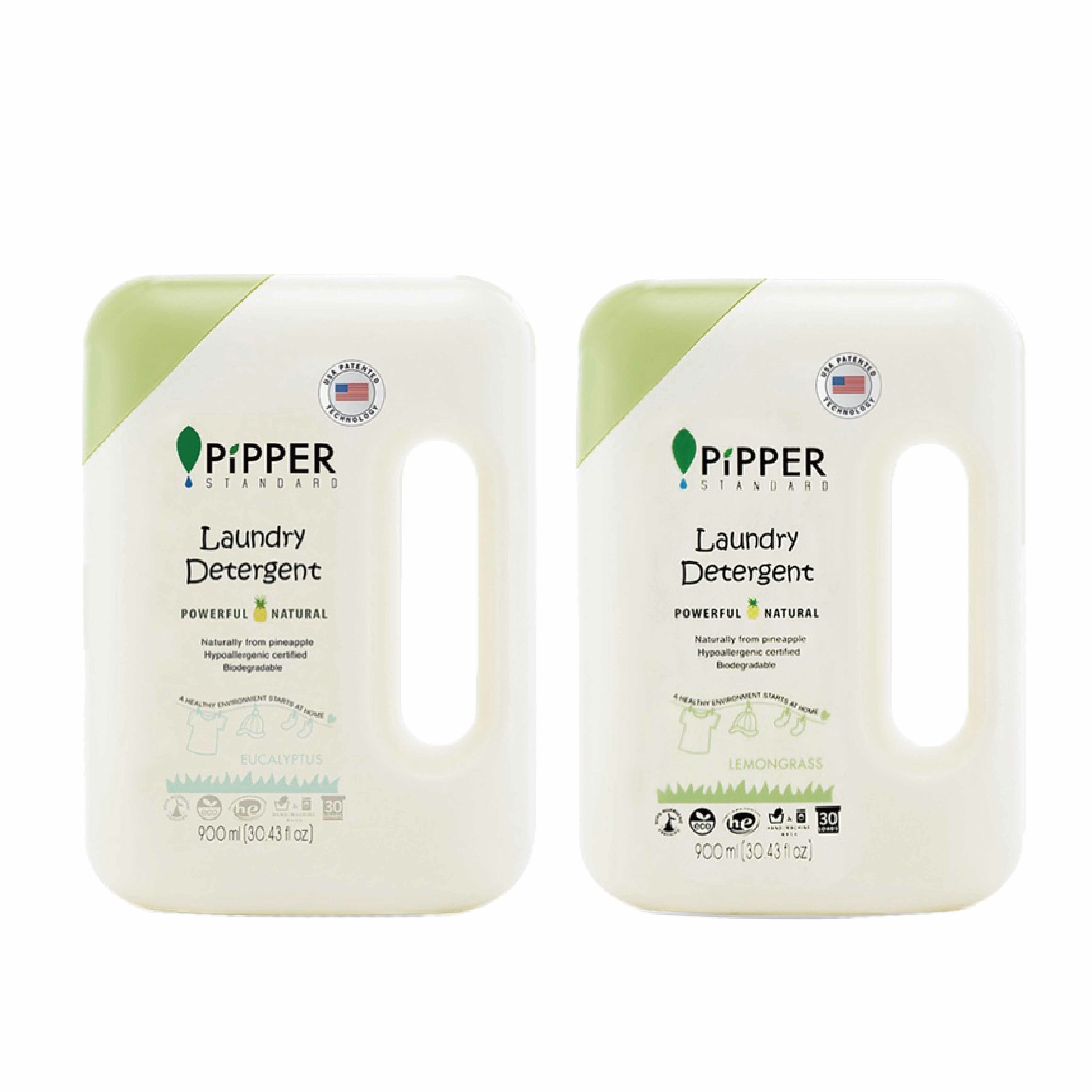 PiPPER鳳梨酵素洗衣精(檸檬草/尤加利) 900ml