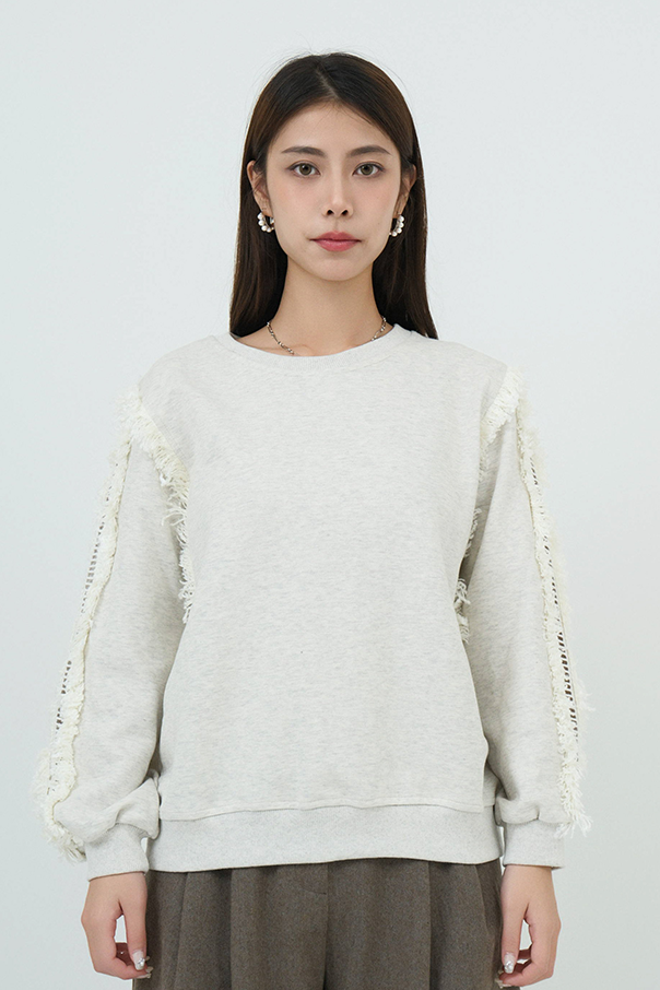 蘇蘇裝飾邊衛衣（現貨款式）