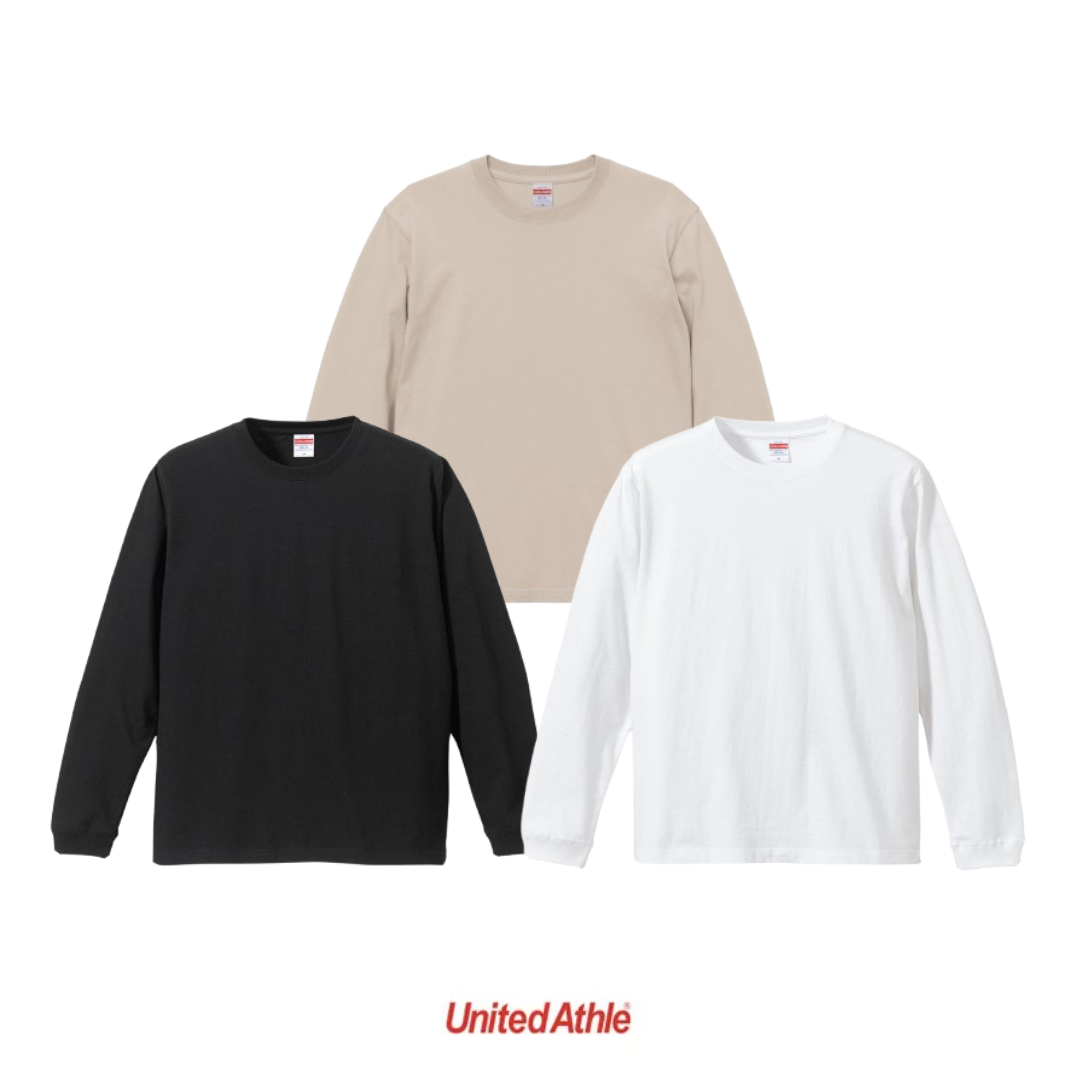 【預購】United Athle 5.6oz 螺紋 長袖T恤 素T 頂級柔棉 3501101