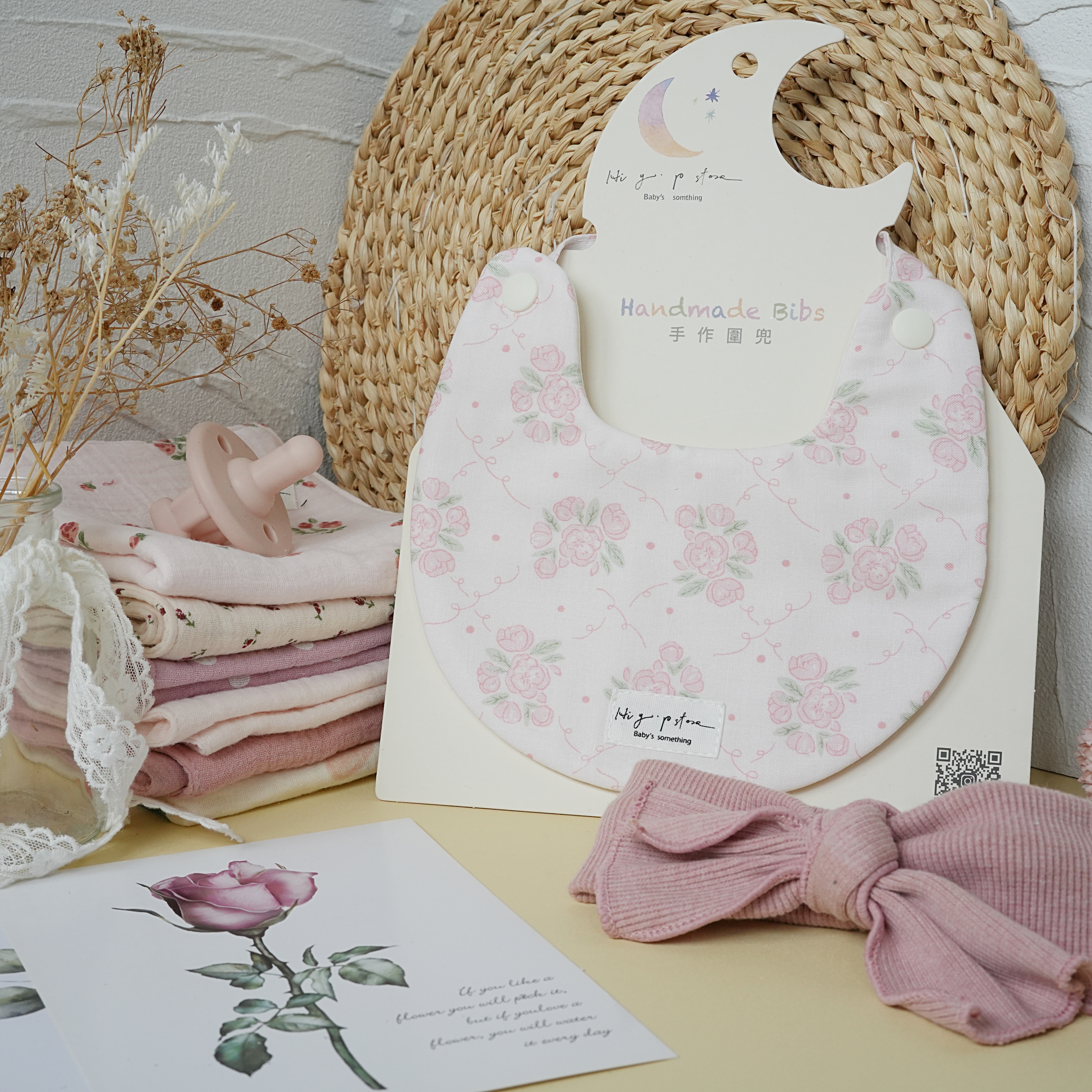 Hi Y.P store-手作圍兜-玫瑰花束