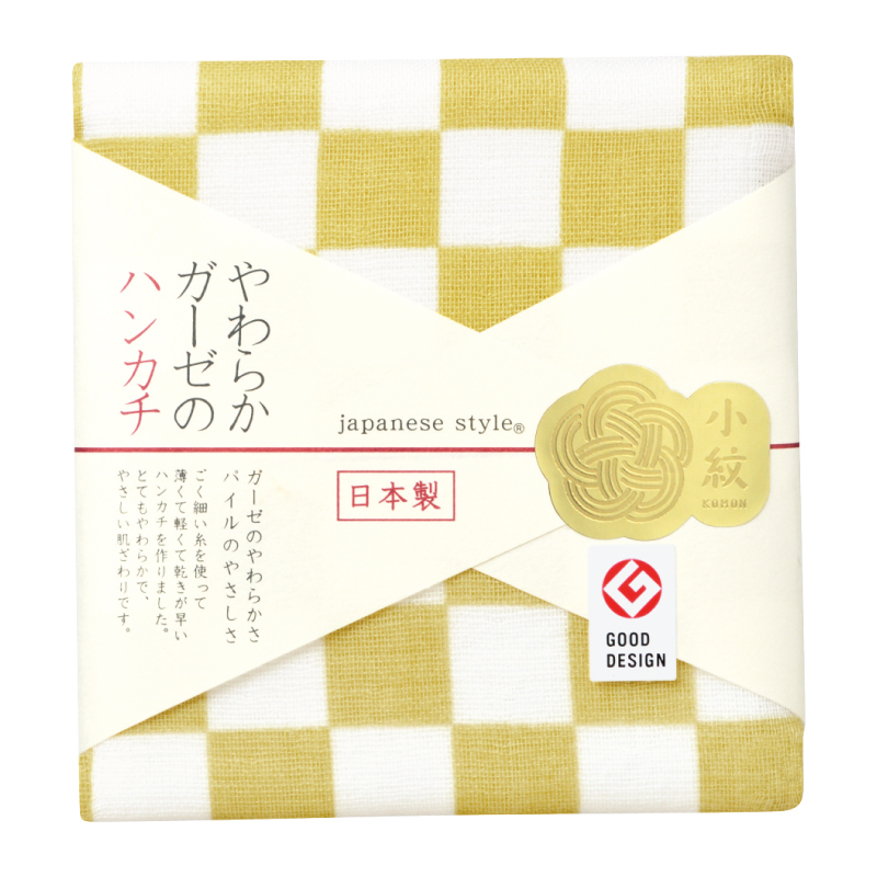 japanese style やわらかガーゼハンカチ 小紋