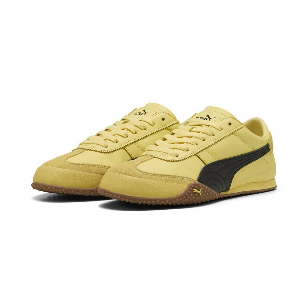 <連線代購商品>女鞋 PUMA Bella UT Leather 'Pale Lemon' 檸檬黃 皮革 薄底 復古 運動鞋 休閒鞋【402186-05】