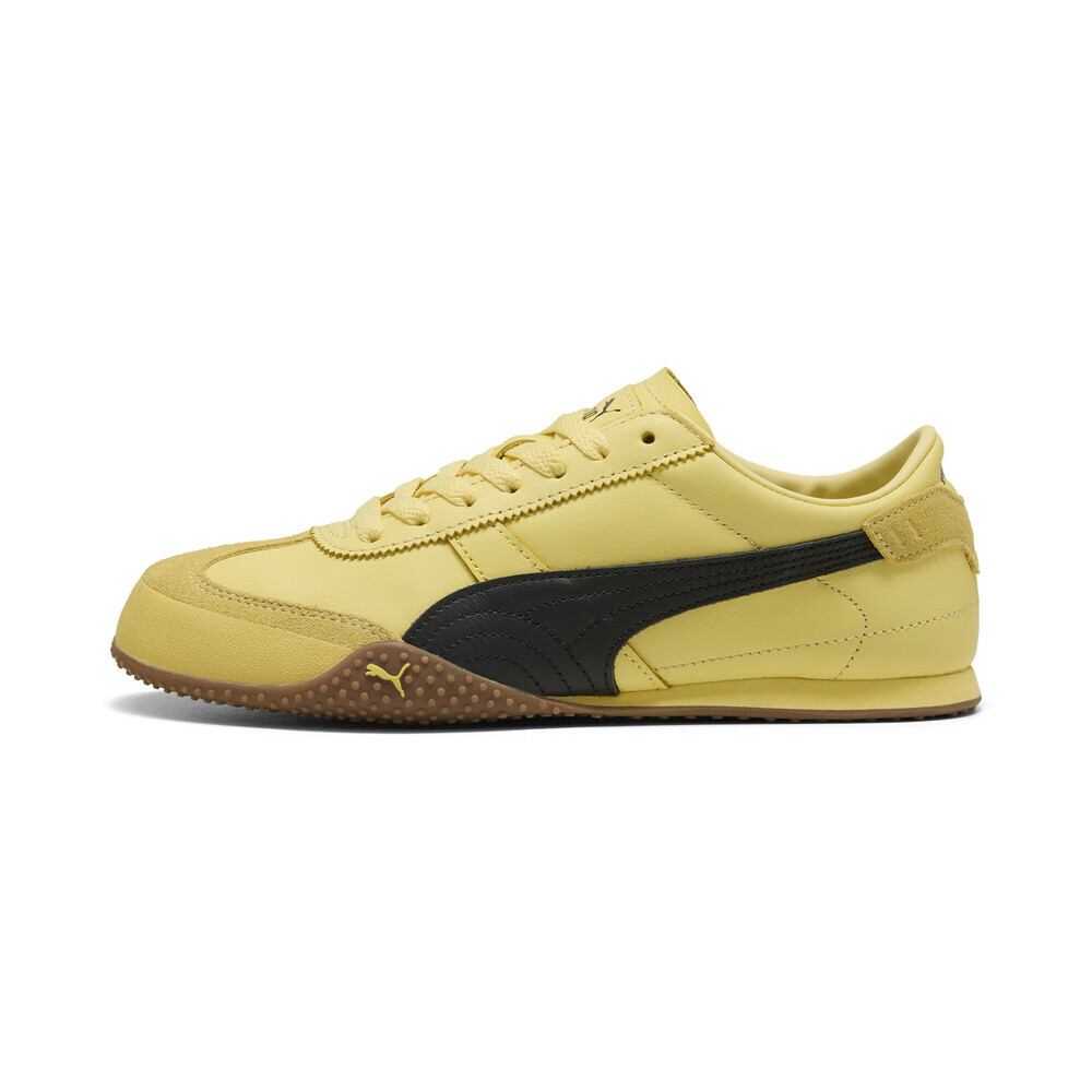 <連線代購商品>女鞋 PUMA Bella UT Leather 'Pale Lemon' 檸檬黃 皮革 薄底 復古 運動鞋 休閒鞋【402186-05】