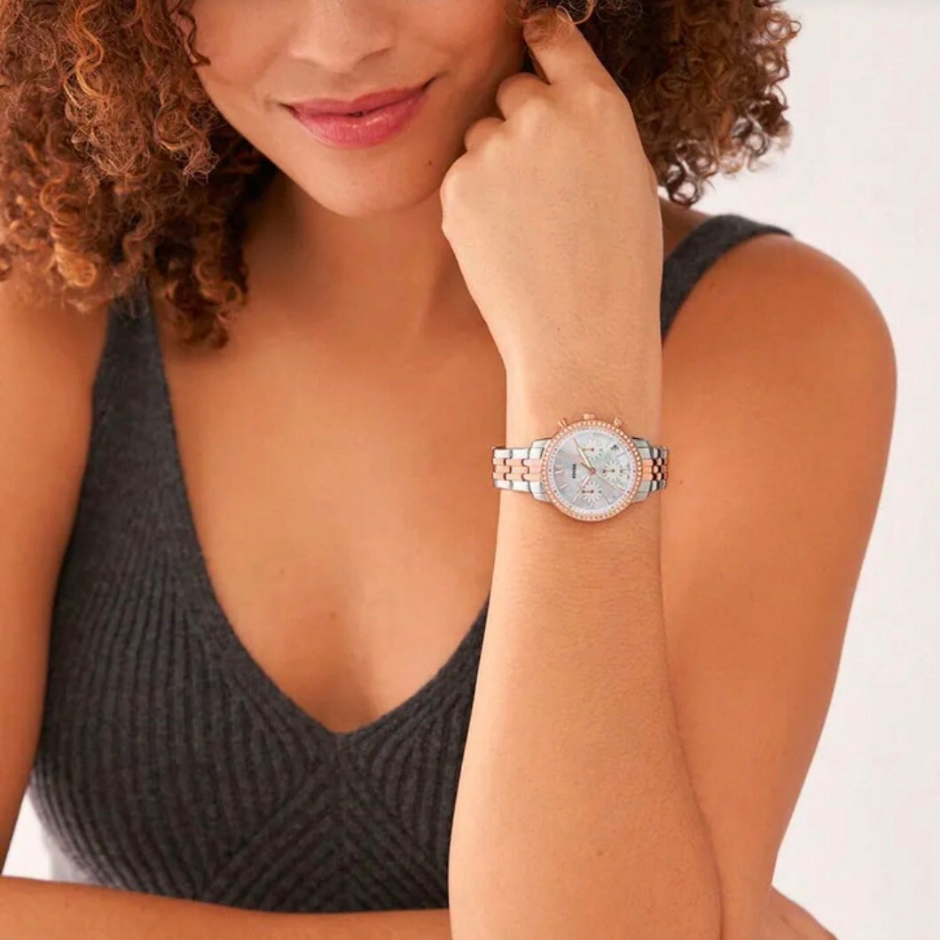 【Fossil】Neutra 綻彩三眼計時女錶 ES5279 36mm 現代鐘錶