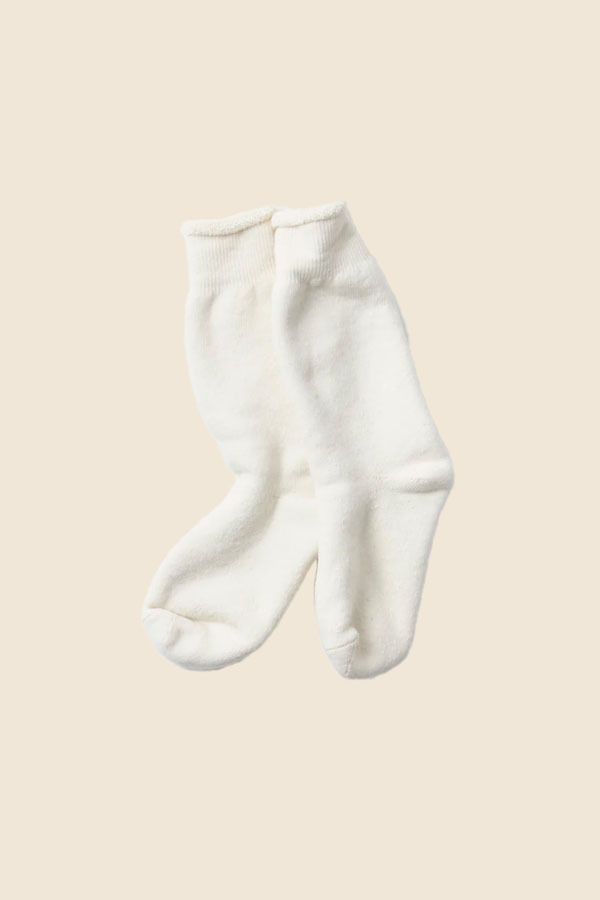 ROTOTO - R1001 DOUBLE FACE 中筒襪（象牙米）