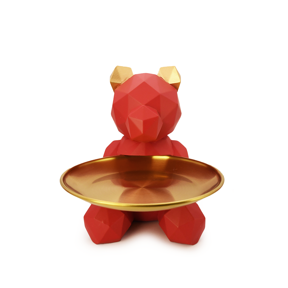 DipDipLife｜幾何暴力熊｜紅色