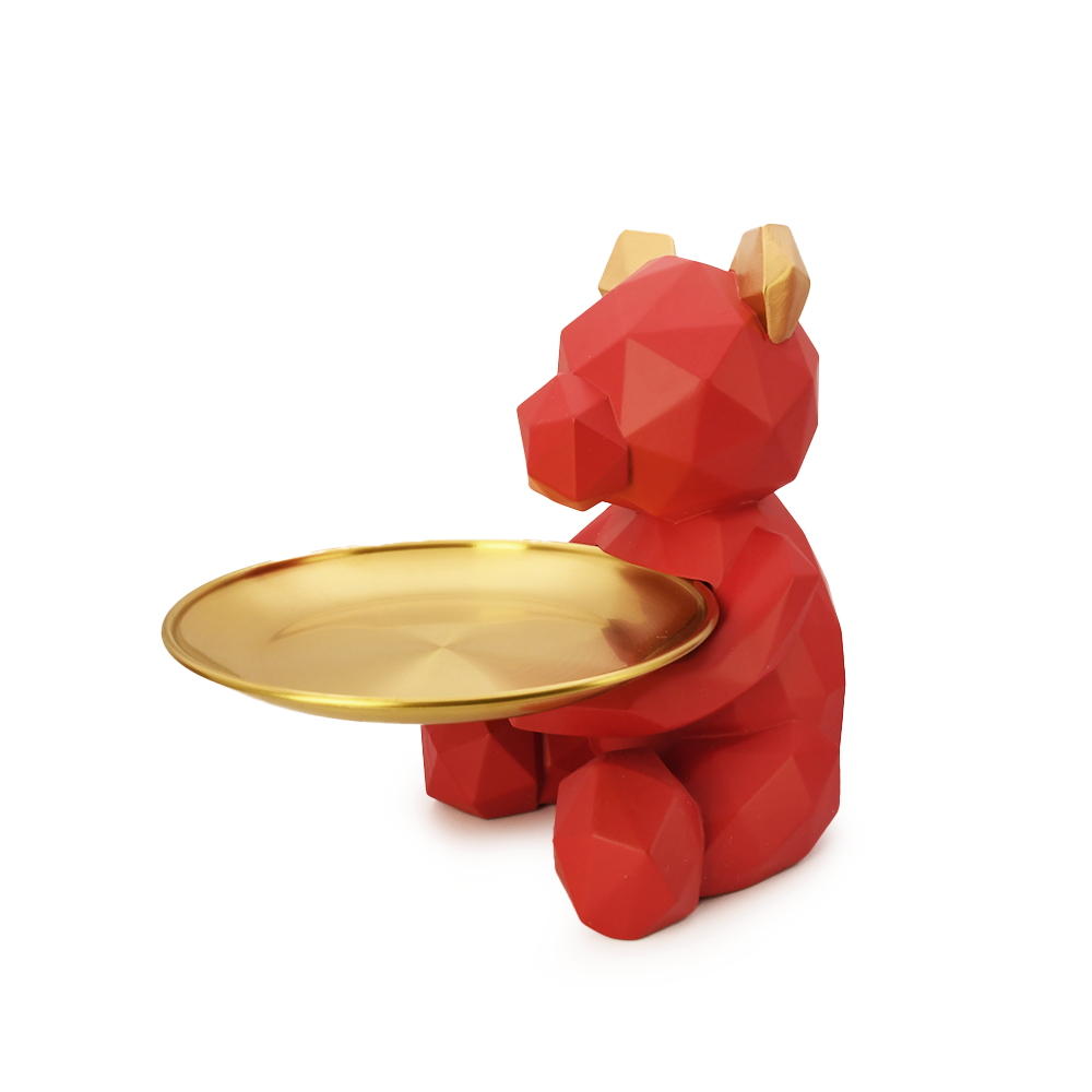 DipDipLife｜幾何暴力熊｜紅色